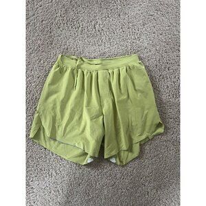 Lululemon Lime Green Speed Up Lined Shorts N